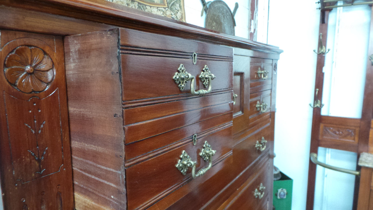 Late Victorian Cedar Tallboy