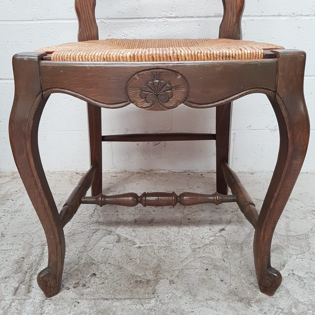 Set of Four French Oak Dining Chairs