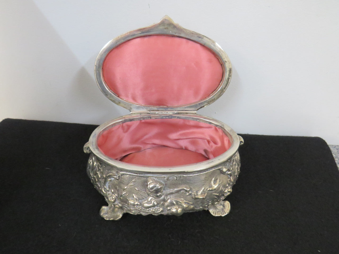 Charming Art Nouveau Style “Roger Bros” Silver Plated Casket