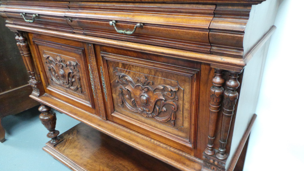 Antique 19th Century French Walnut Buffet