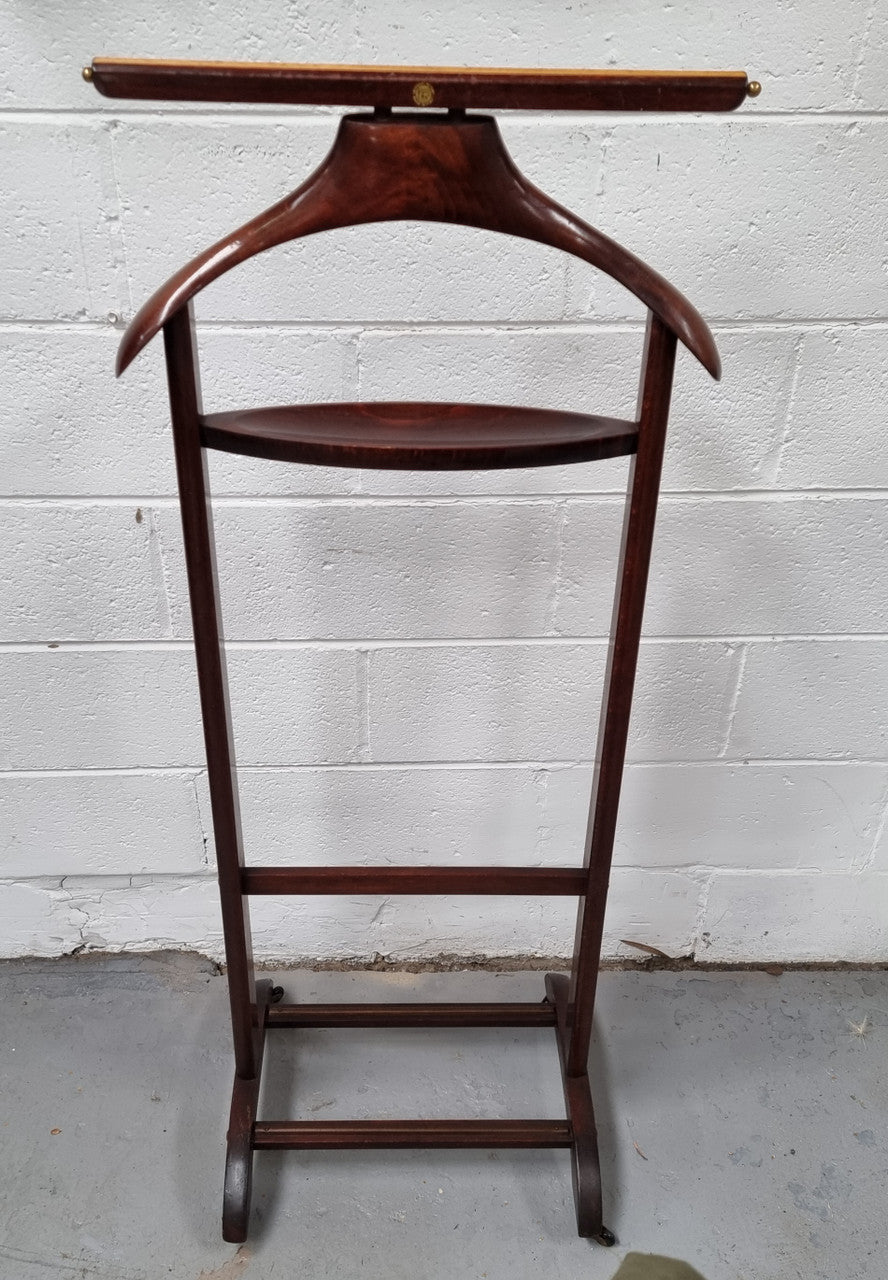 Italian Mens Wooden Valet Stand “Fratelli Reguitti”