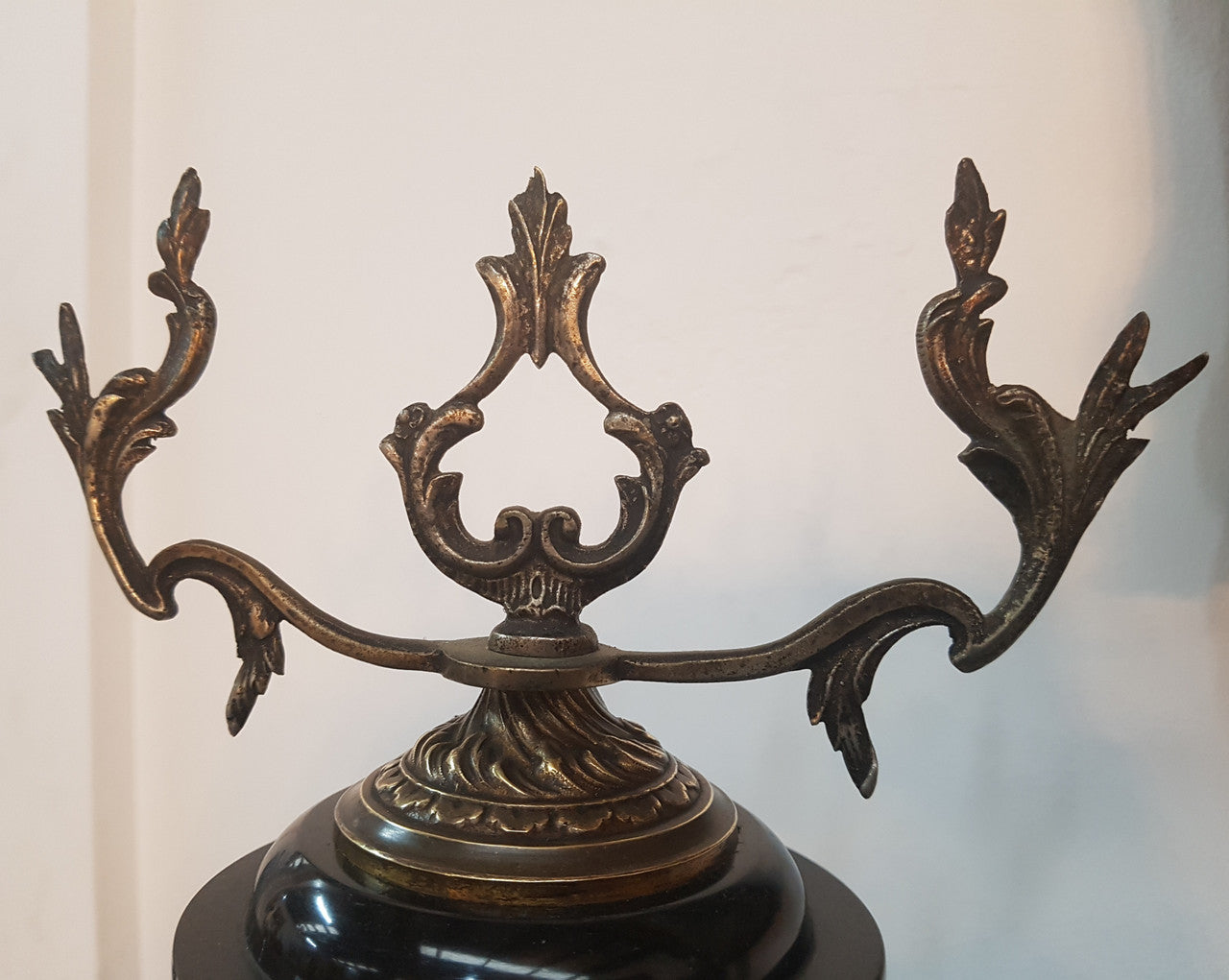 French Highly Decorative Marble Mantle Clock