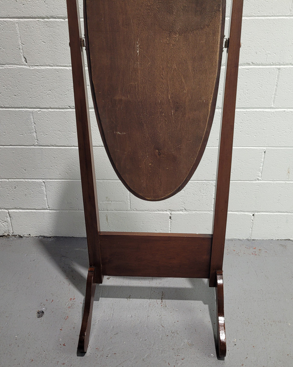 A beautiful Australian Blackwood cheval mirror . In good original detailed condition