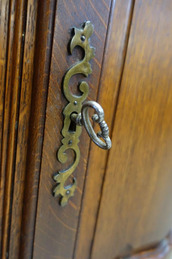 French Oak Entertainment Cupboard