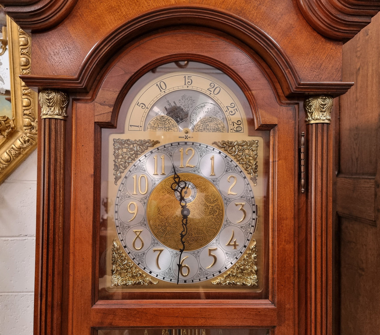 Howard Miller Grandfather "The Durham" Clock Model 610-292. In good original condition and comes with original directions, warranty card and registration card.