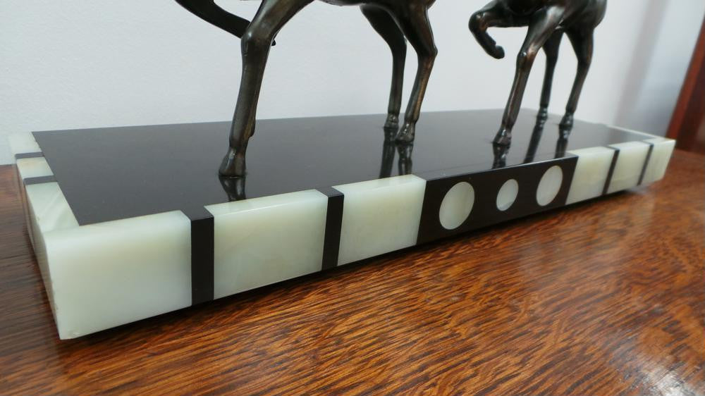 Art Deco Deer Statue