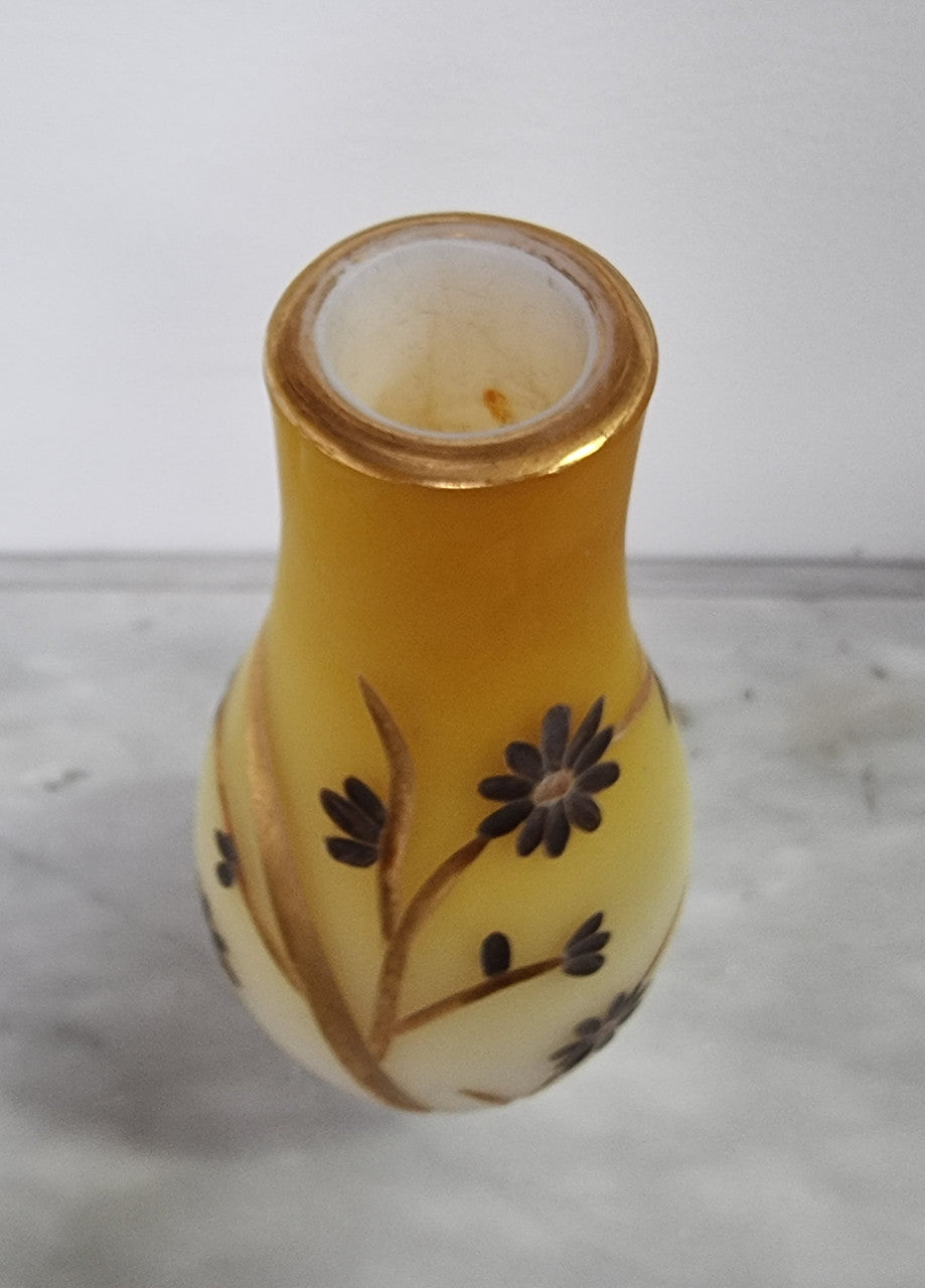 Beautiful pair of Victorian Opaline glass vases