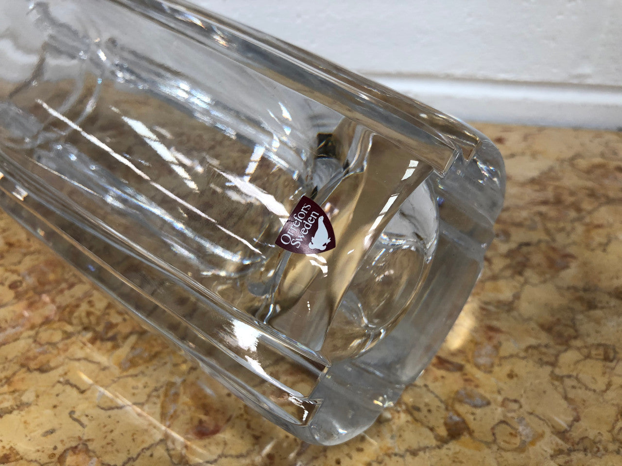 Moonee Ponds Antiques Swedish Orrefors Signed Tall Vase