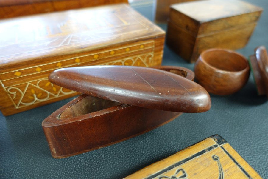 Assorted Australian and English Antique Boxes