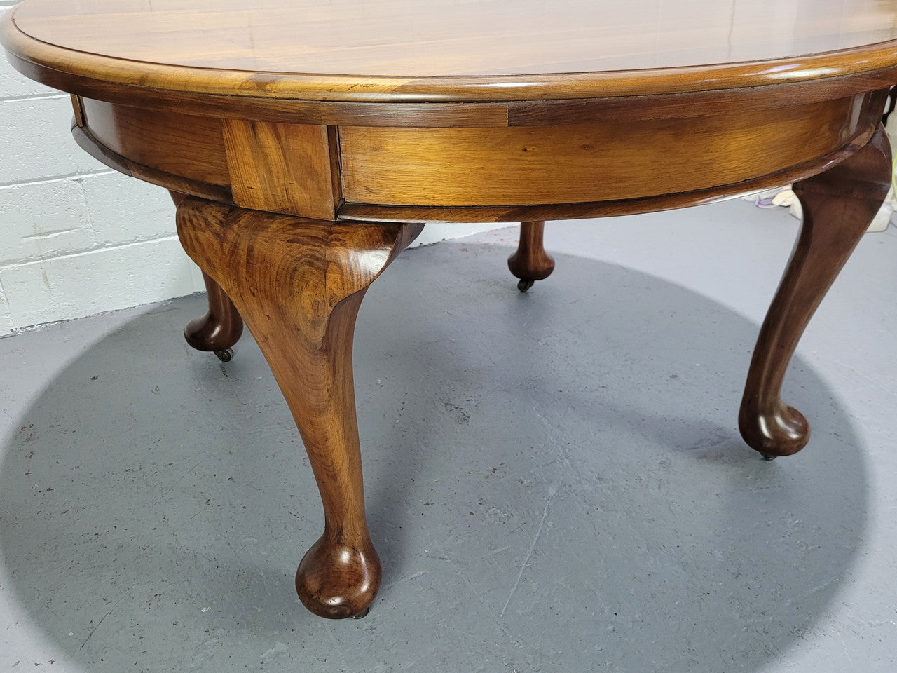 Period blackwood two leaf extension table. It can comfortably sit six people and eight when extend. It is in good original detailed condition.