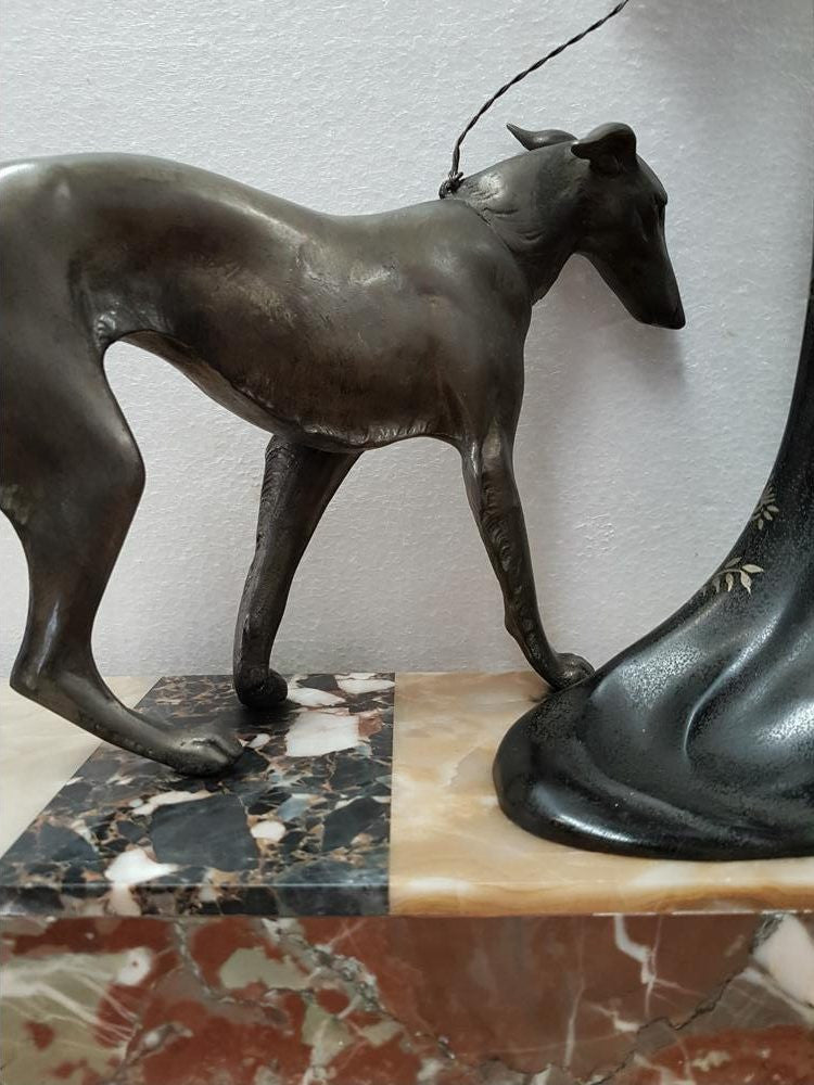 Signed Art Deco Figural Group