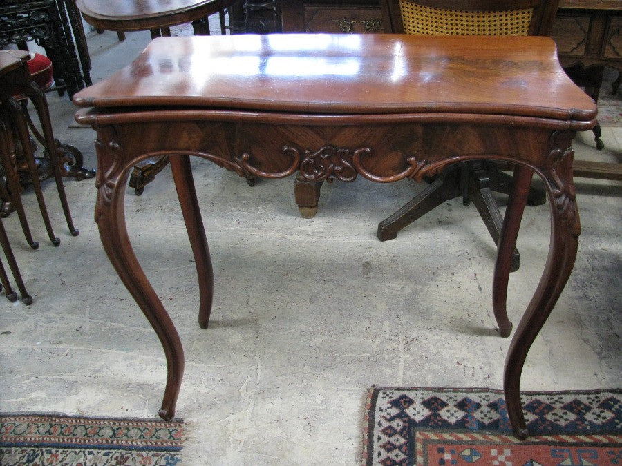 French Flame Mahogany Console Table