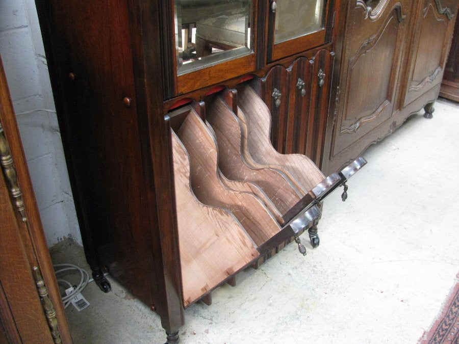 English Walnut Music Cabinet