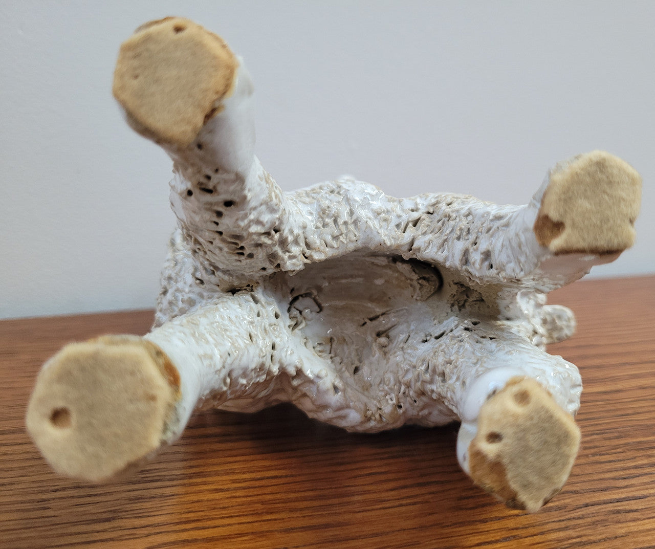 Hand Made Glazed Terra Cotta Sheep signed “Giel”. In good condition.