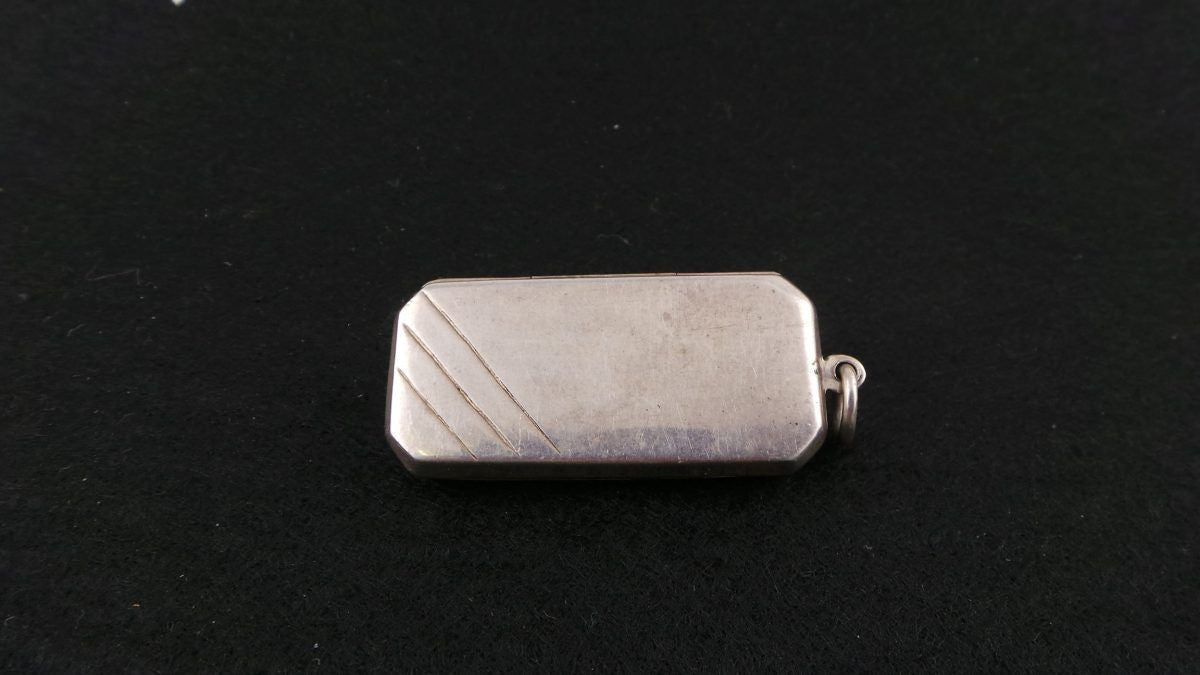 Sterling Silver Art Deco Style Pendant - Locket