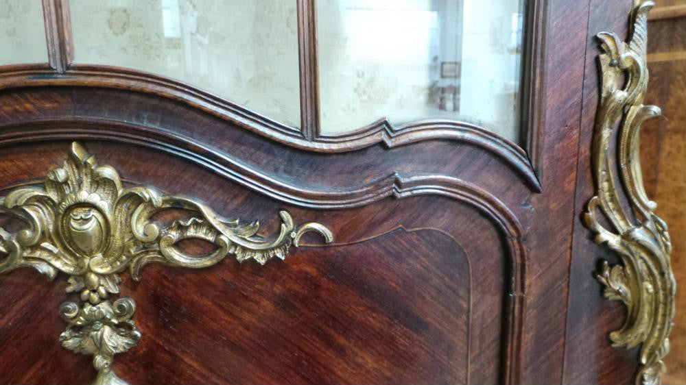 Antique French Rosewood Vitrine