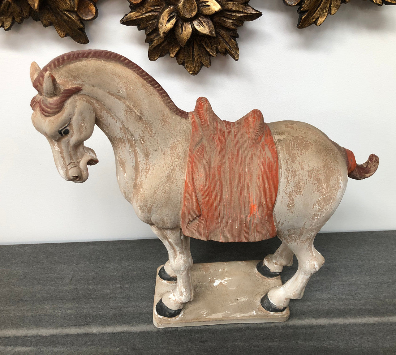 Detailed terracotta copy of Tang Dynasty horse. In good original condition.
