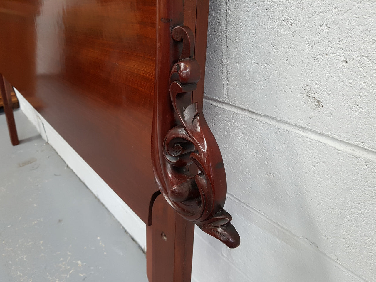Victorian Mahogany King Size Bed Head