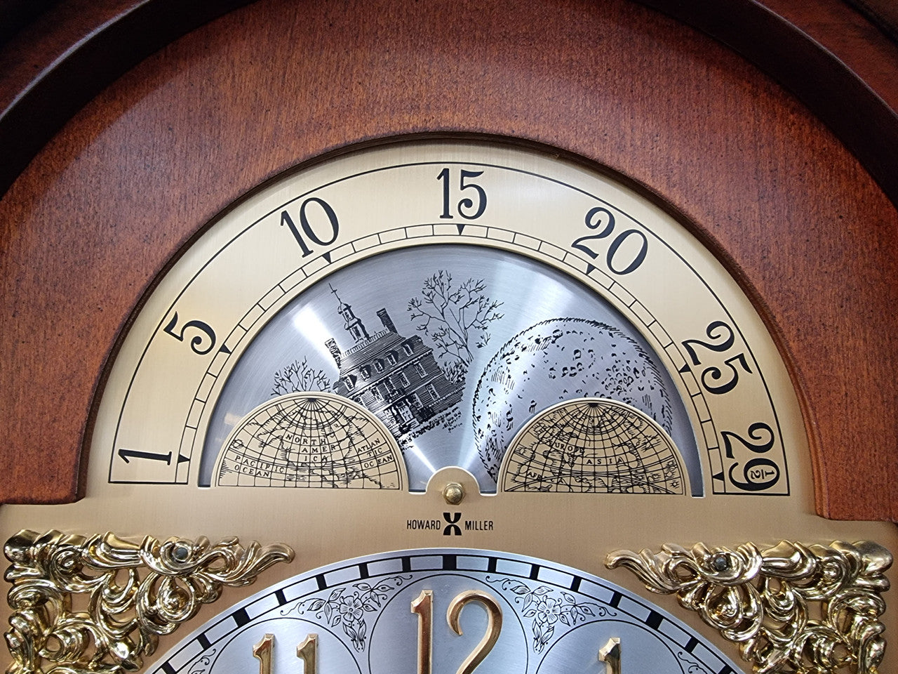 Howard Miller Grandfather "The Durham" Clock Model 610-292. In good original condition and comes with original directions, warranty card and registration card.