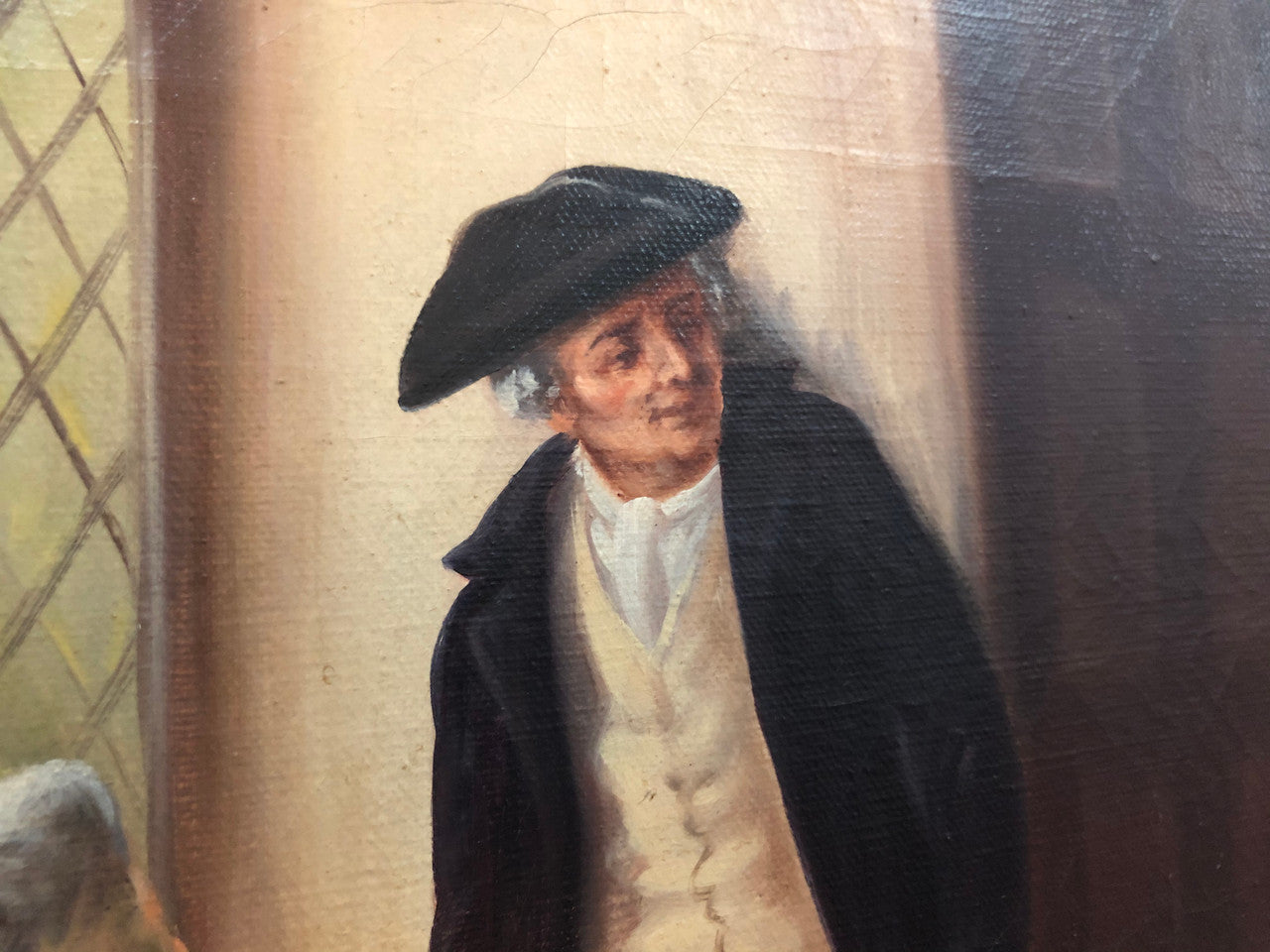 French Framed Original Oil On Canvas Signed