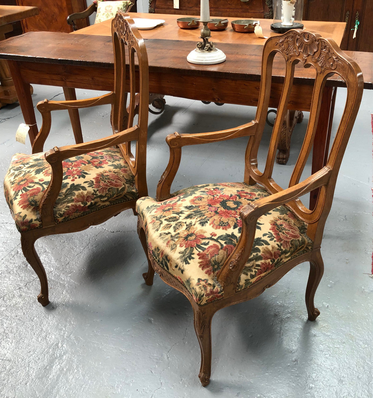 A Pair Of French Oak Carvers