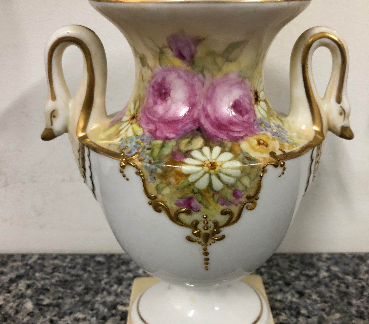 Beautiful Hand Painted Decorative Lidded Vase