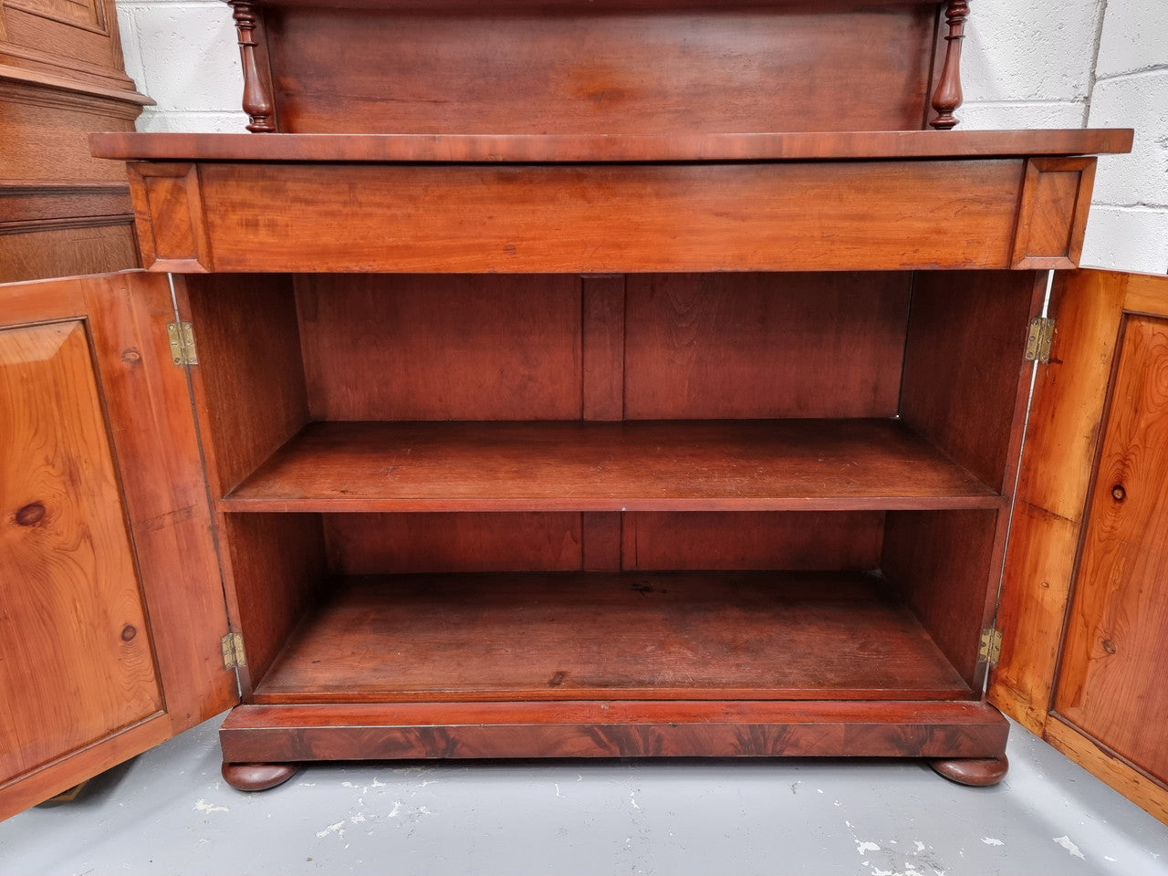 Beautiful Antique Rosewood Chiffonier with a cupboard, two doors and a drawer for all your storage needs . In good original detailed condition.