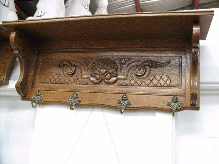 French Oak Coat Rack