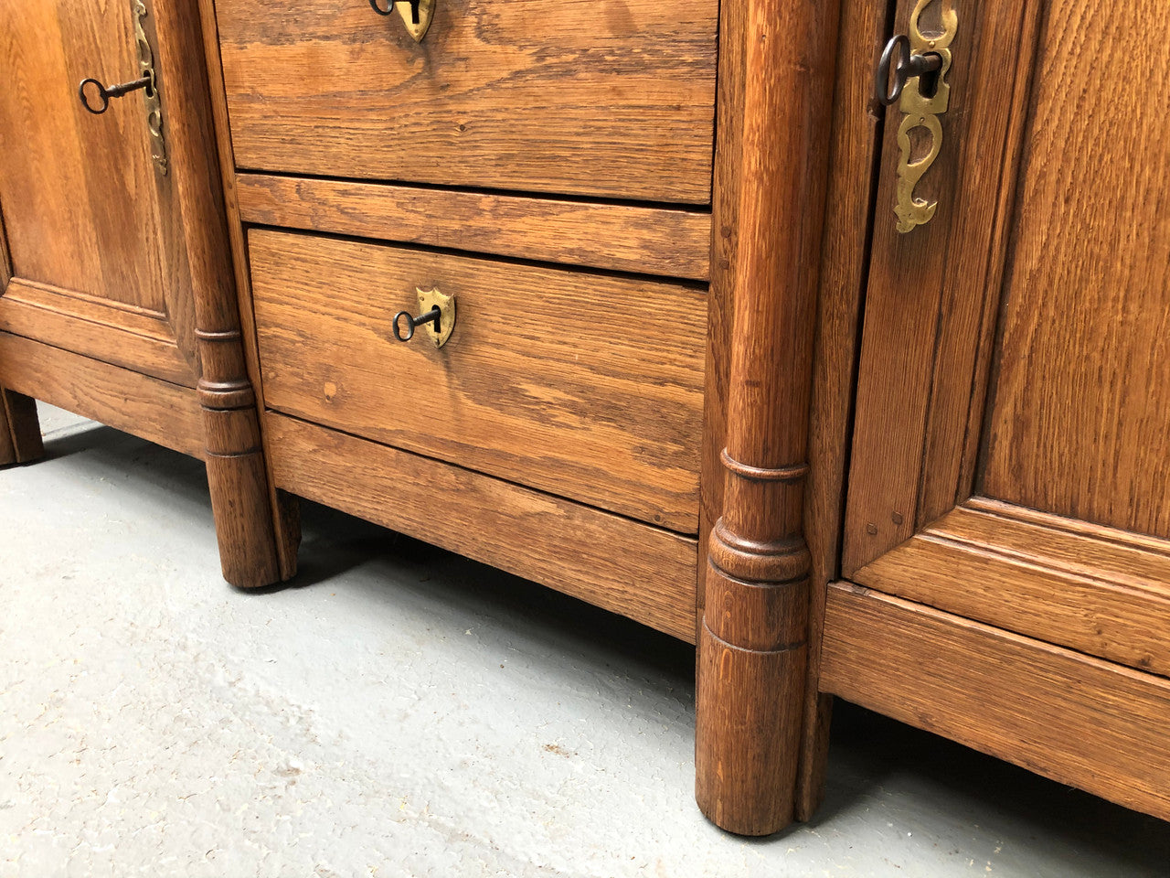 Early 19th Century Empire Oak Sideboard