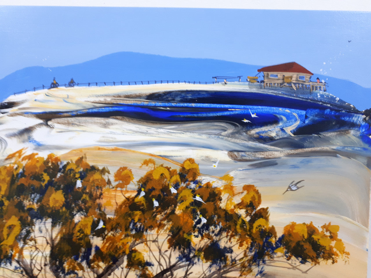 Adam Bogusz "Waiting For Rain" Oil On Board