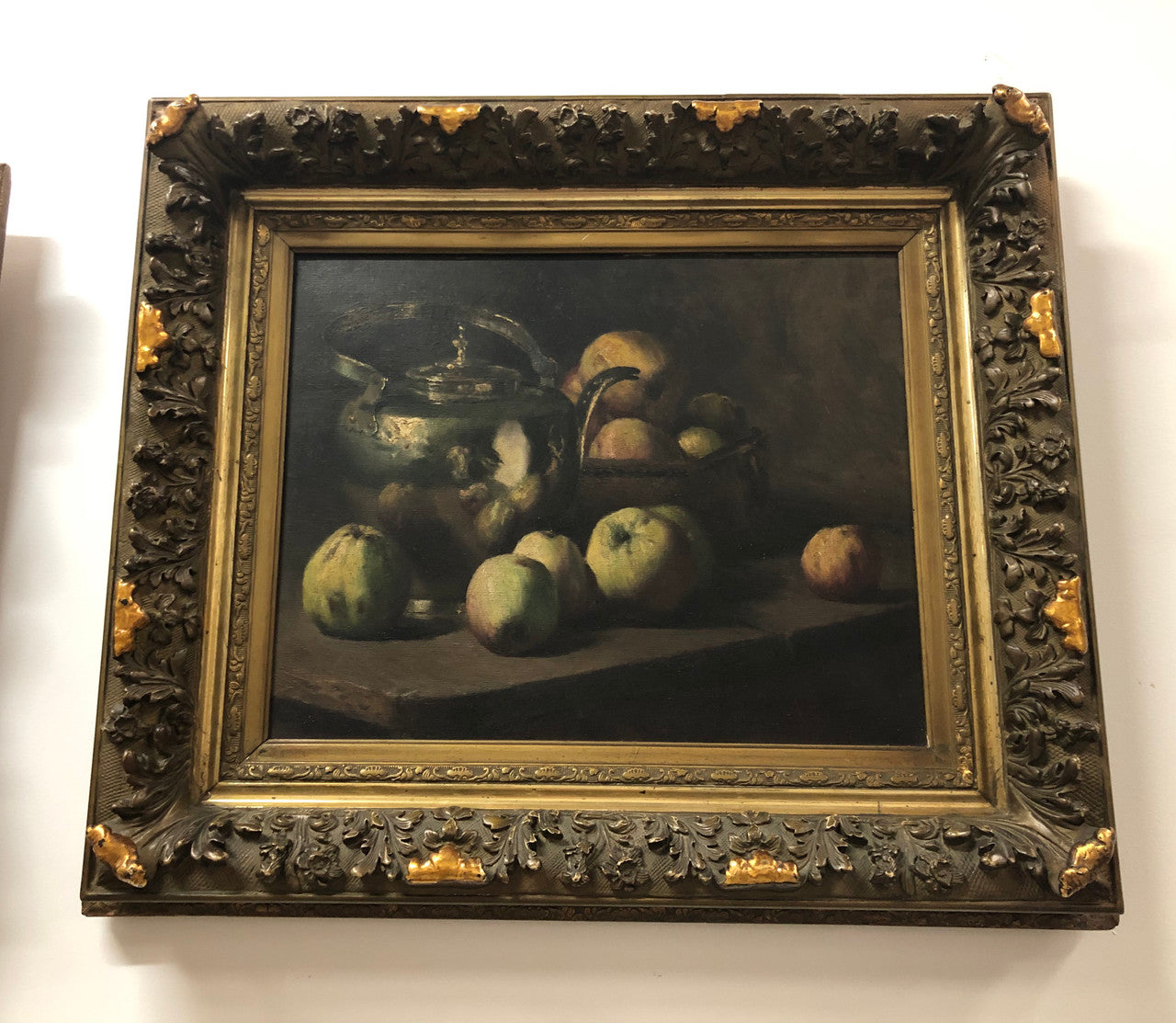 Absolutely beautiful framed oil still life on canvas, signed and in good original condition.