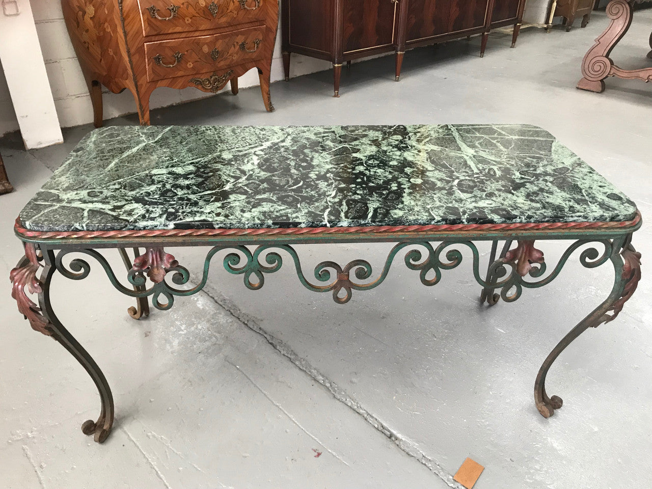 Stunning French Wrought Iron Coffee Table