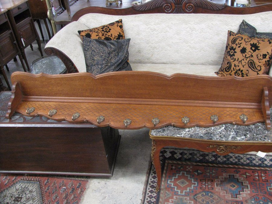 Large French Oak Coat Rack