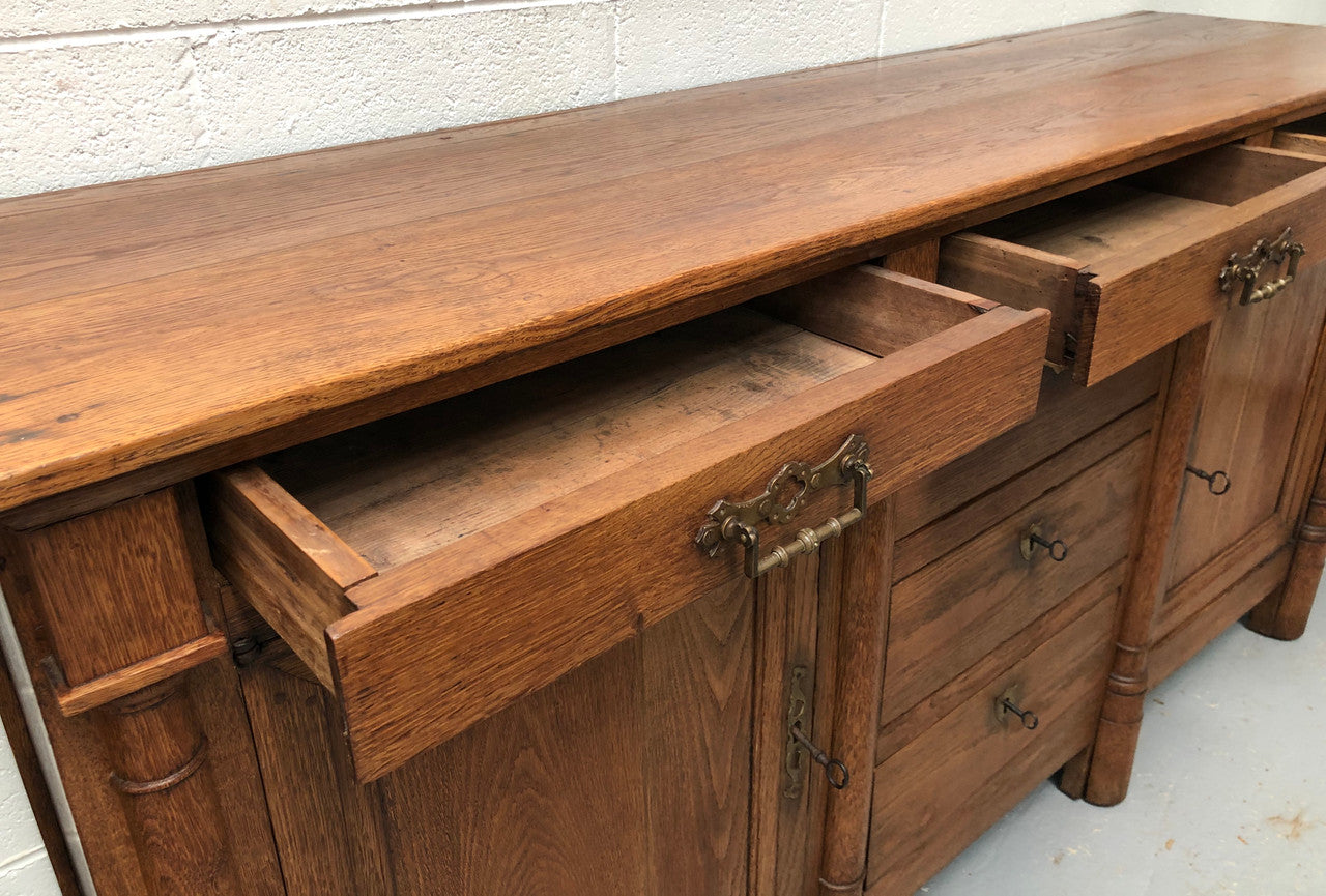 Early 19th Century Empire Oak Sideboard