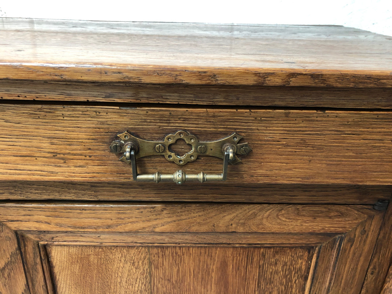 Early 19th Century Empire Oak Sideboard
