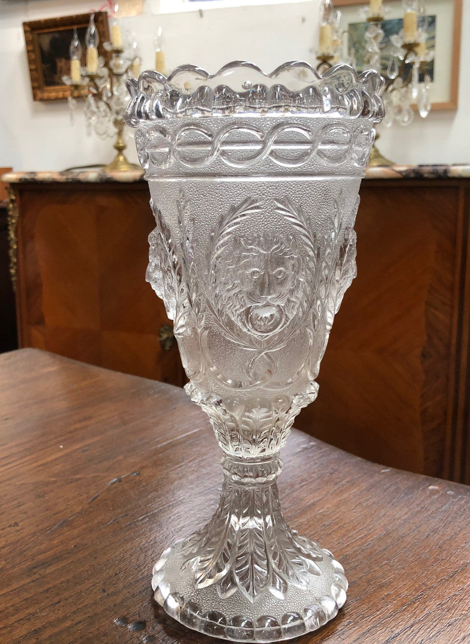 19 th Century Davidsons Glass Vase