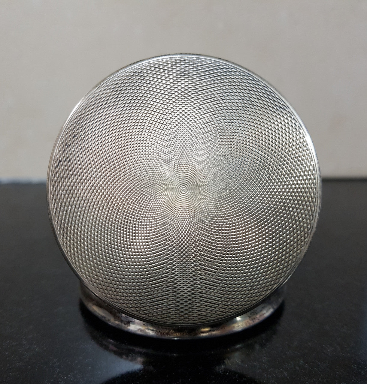 Stunning Silver & Guilloche Enamel Trinket Box