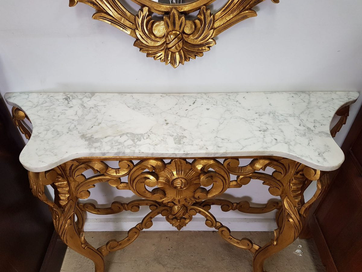 French Gilt Louis XIV style Console Table