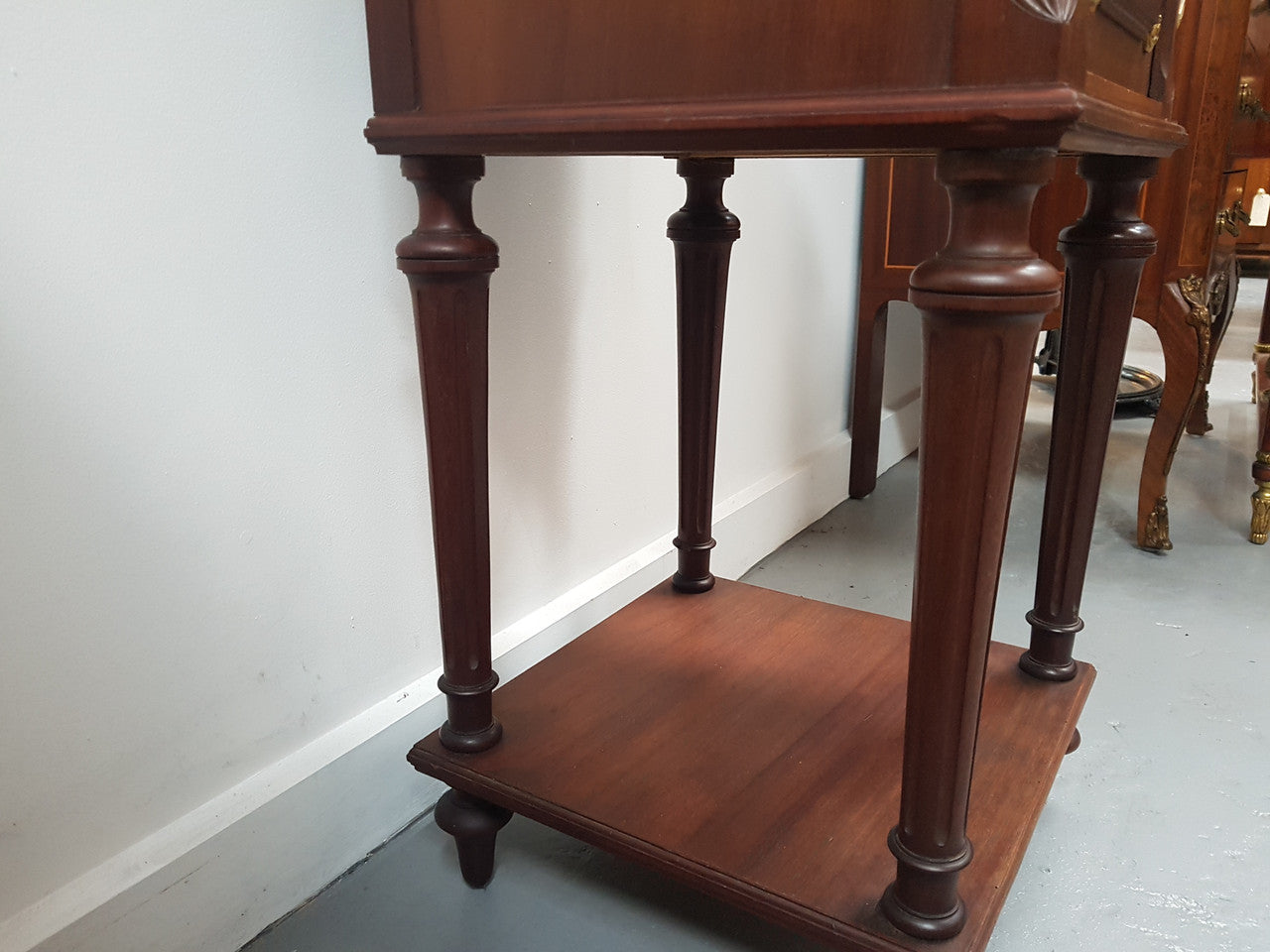 French Walnut Louis XVI Style Single Bedside Cabinet