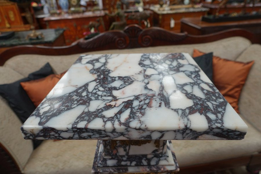French 19 th Century Marble Pedestal