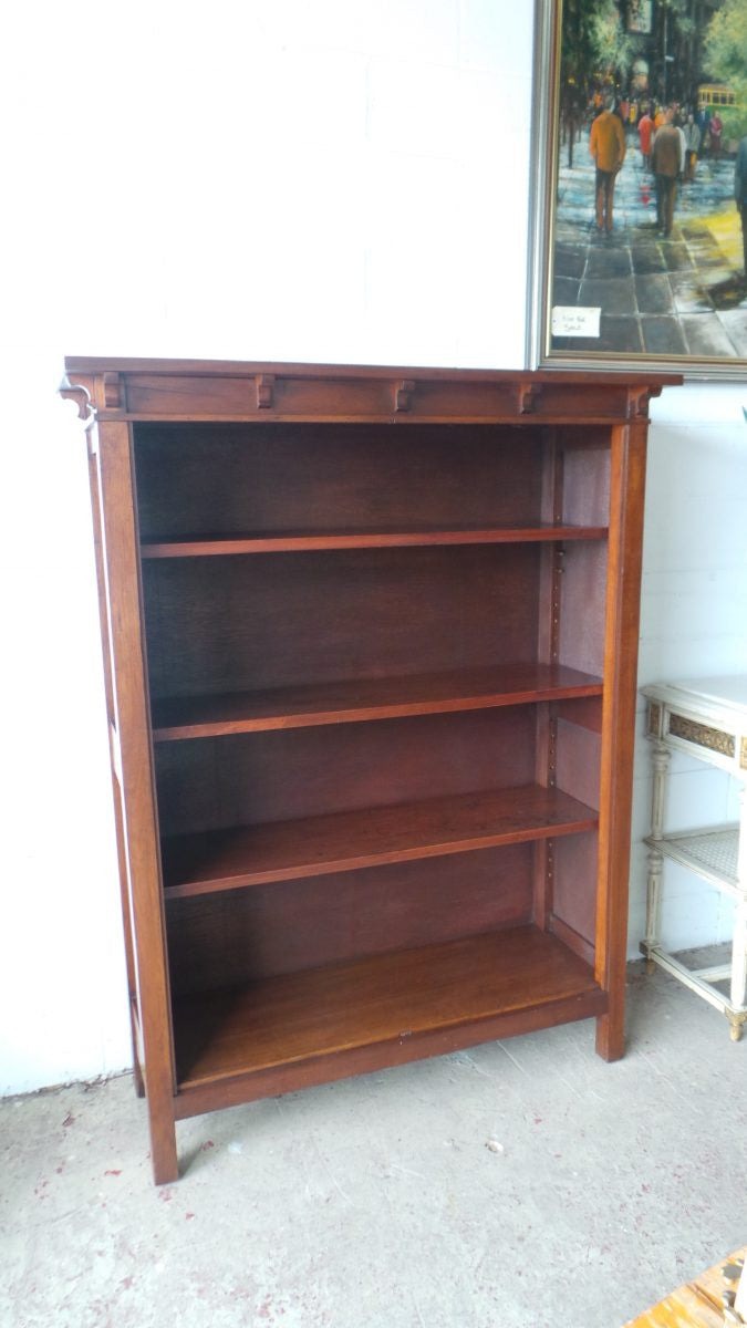Fabulous Arts and Crafts Blackwood Open Bookcase