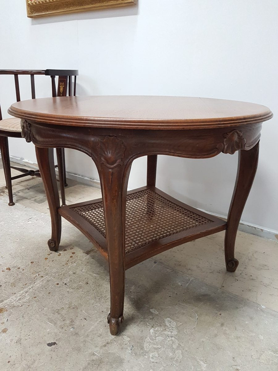 French Oak Coffee Table-3