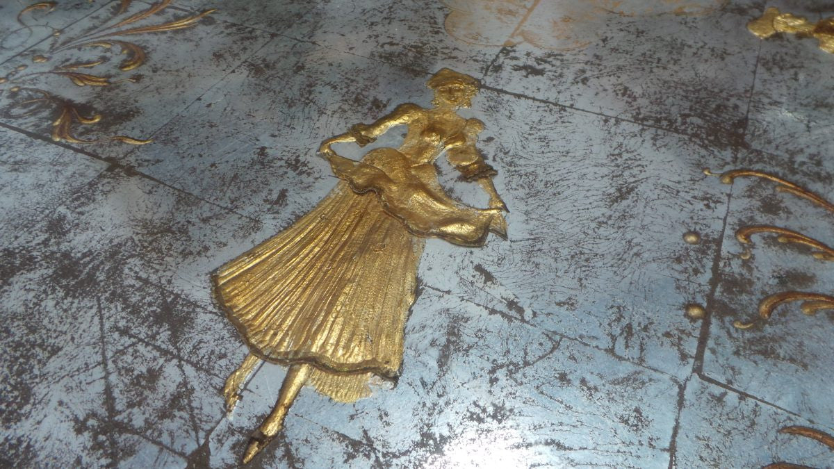 Unique and Exquisite French Hand painted Coffee Table