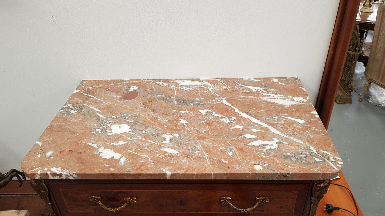 Louis XV Style Burr Walnut French Semainier