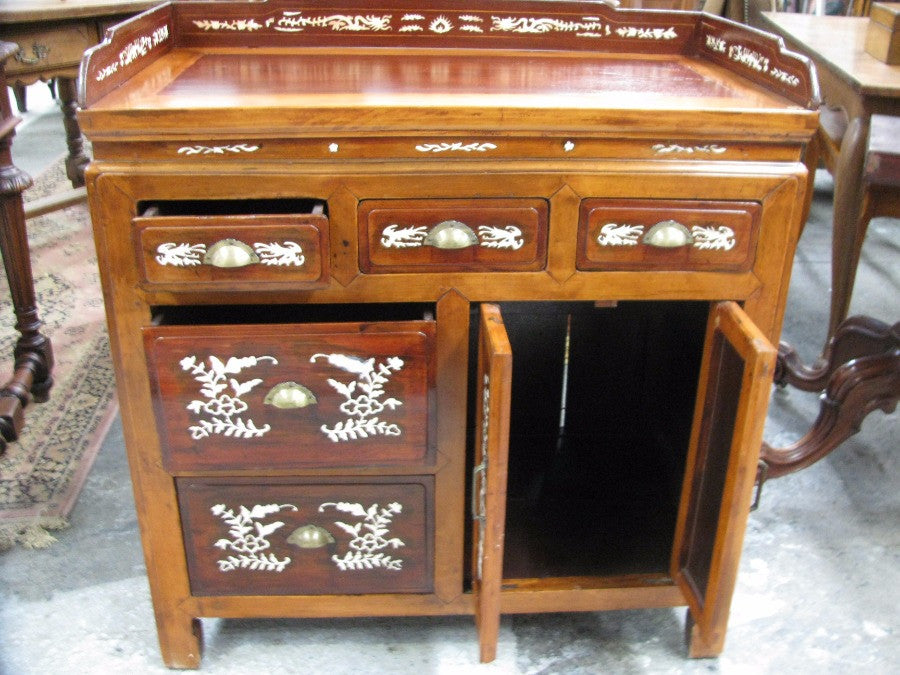 Antique Chinese Elm Rosewood cabinet