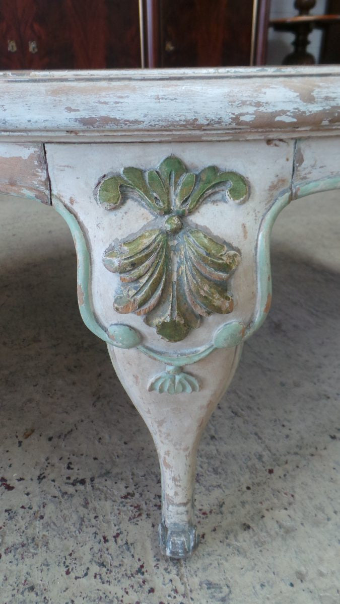 Unique and Exquisite French Hand painted Coffee Table