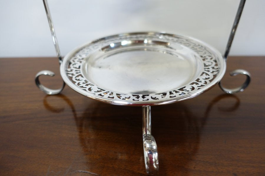 Three Tier Silver Plated Cake Stand