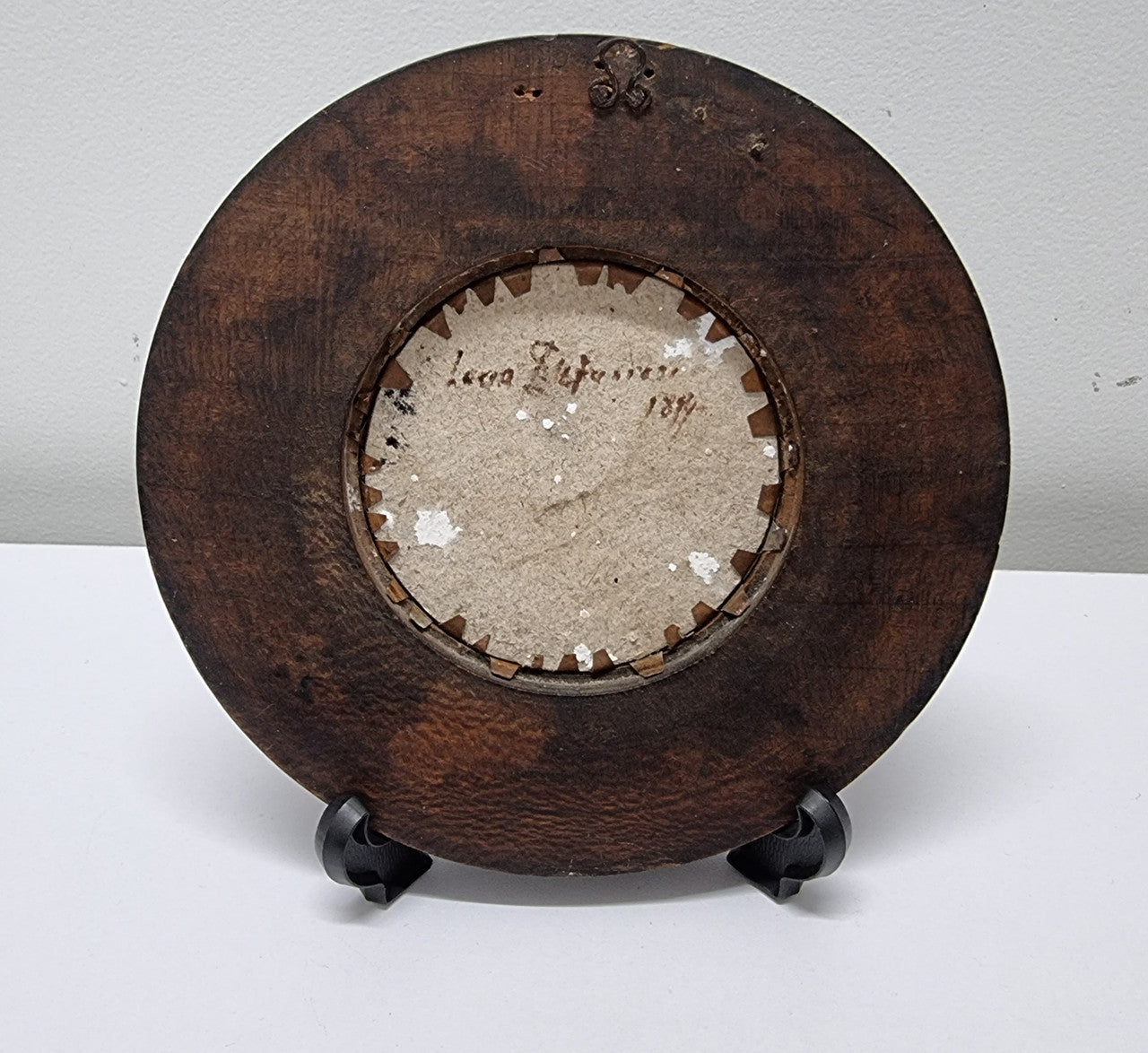Lovely Victorian hand painted miniature landscape. Please note stand is not included. It is in good original condition and has been sourced locally. Please view photos as they help form part of the description.