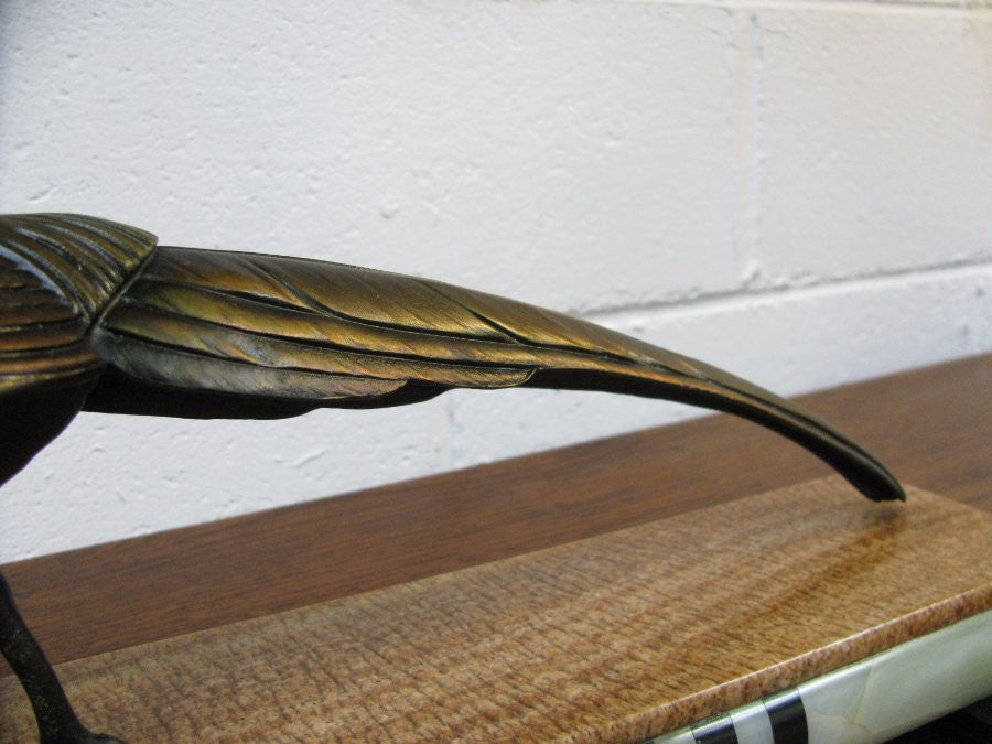 Art Deco Pheasant Statue