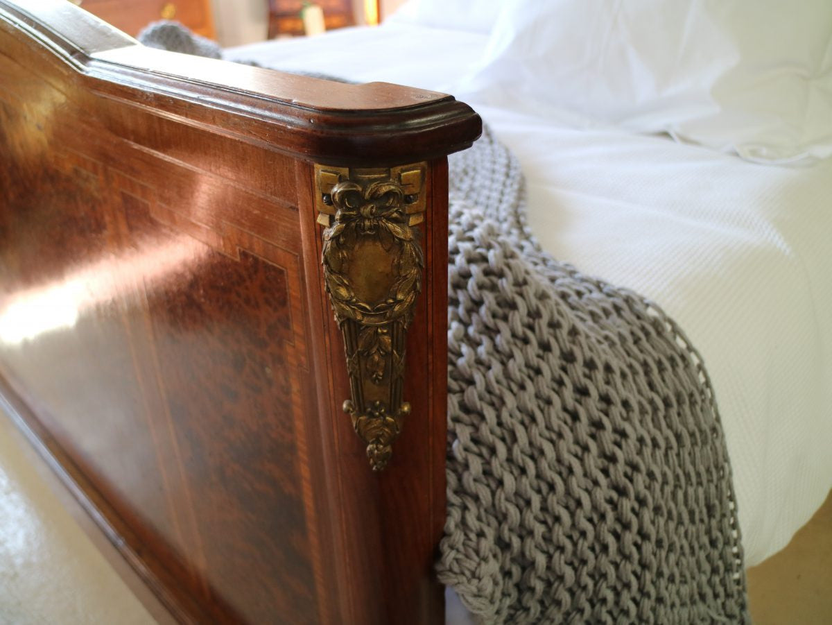 French Elm Queen Size Bed